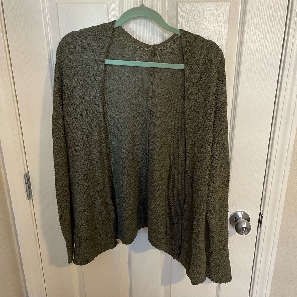 Brandy Melville Olive Green Cardigan